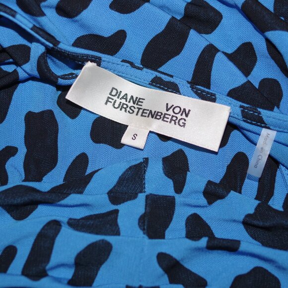 Diane von Furstenberg David pleated leopard-print stretch-jersey mini dress S - Picture 4 of 11